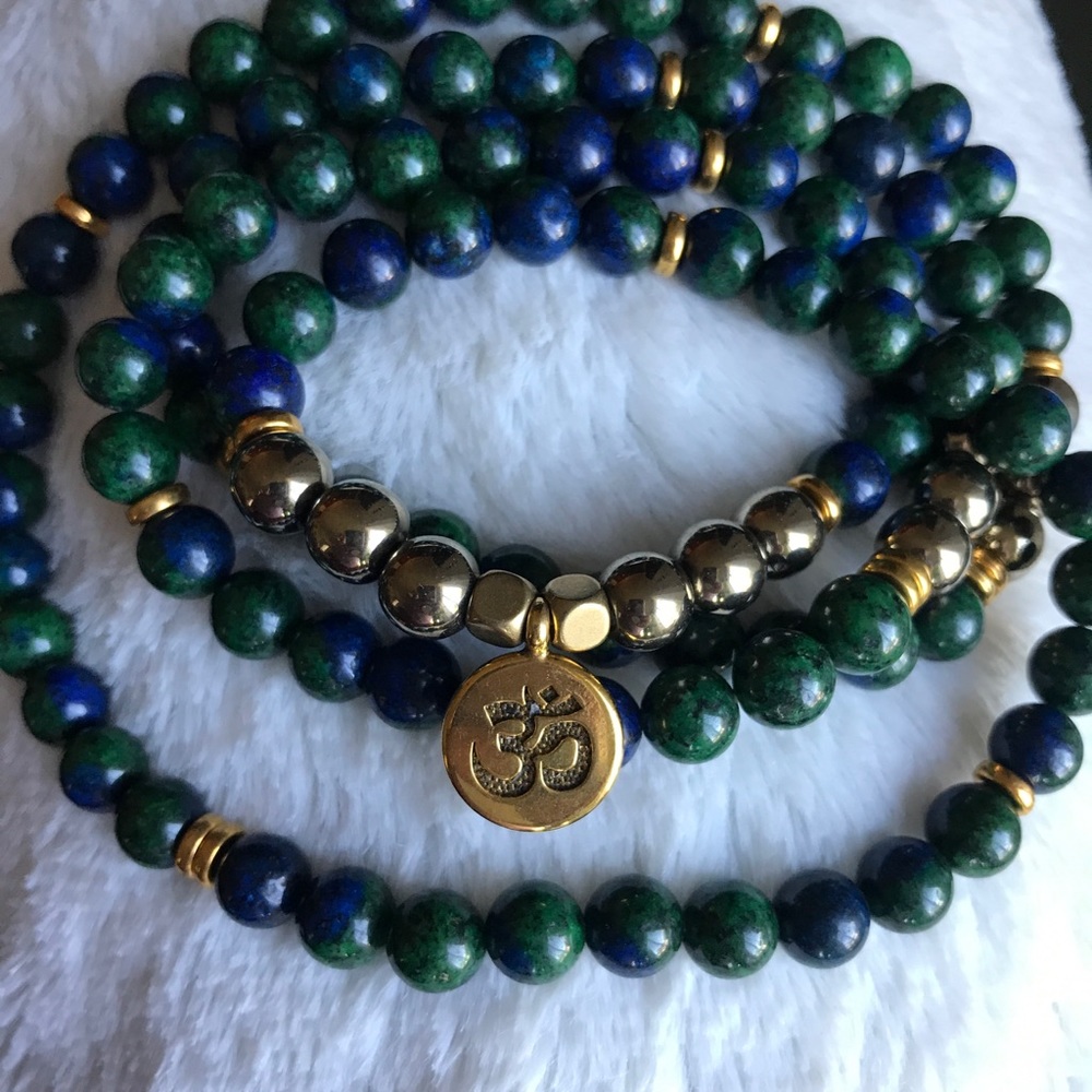 Genuine Azurite Gemstone necklace/bracelet - Picture 2 of 5